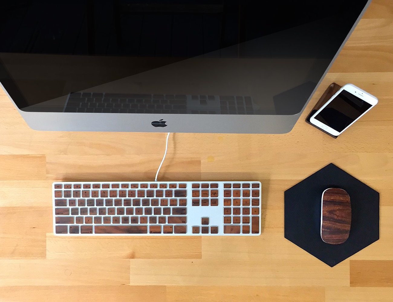 Apple Keyboard Wooden Keys