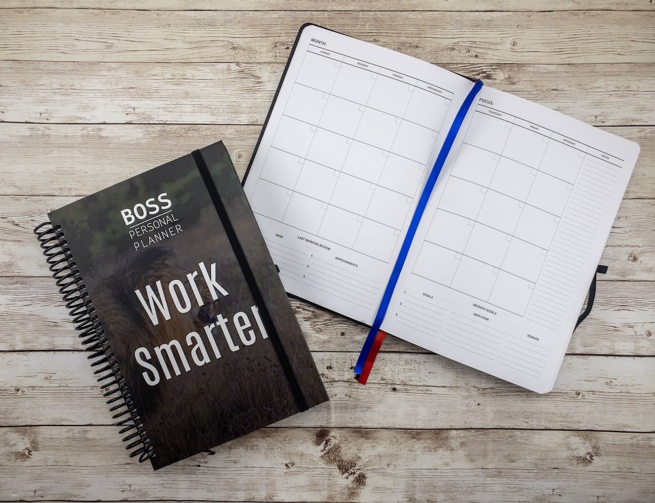 BOSS Personal Planner Personal Productivity Notebook keeps your goals in focus