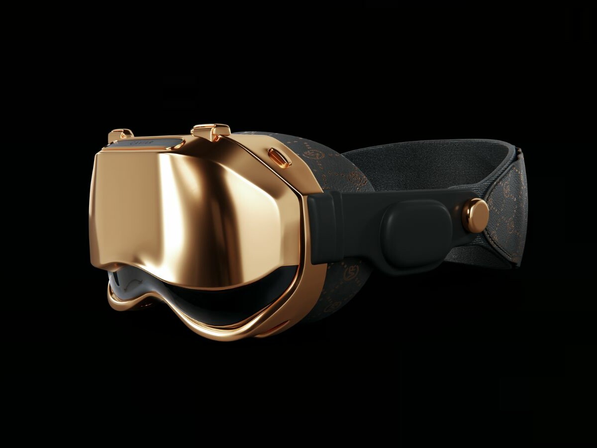 Caviar Apple Vision Pro CVR Edition luxury XR headset has an 18K gold casing and mask