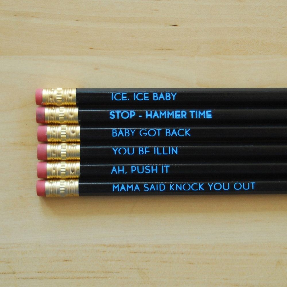 Classic Rap Pencil Set