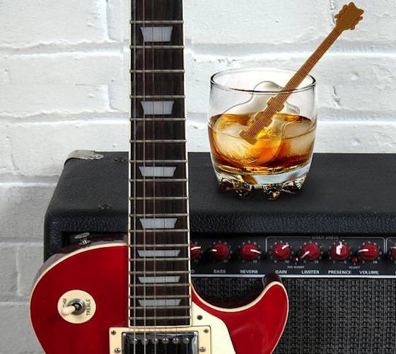 Cool Jazz Guitar Ice Cube Stirs