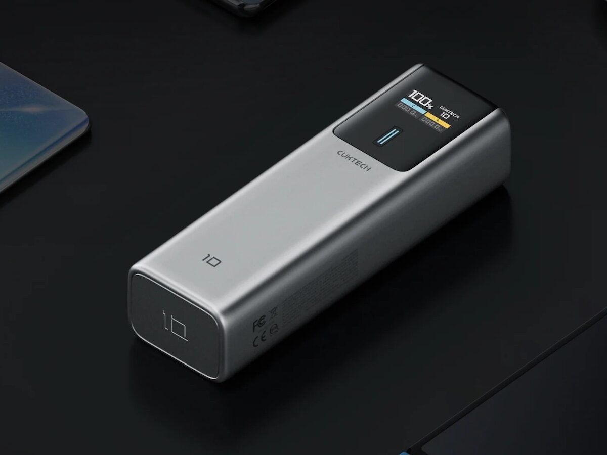 CUKTECH 10 Power Bank: 10000mAh Portable Charger with Smart TFT Display on Gadget Flow