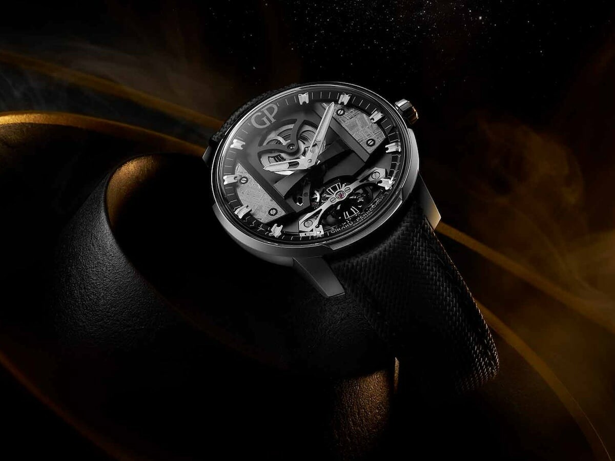 Girard Perregaux Free Bridge Meteorite watch flaunts a rare material and modern style