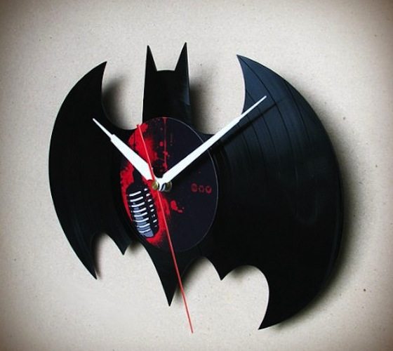 Handmade Batman Vinyl Wall Clock