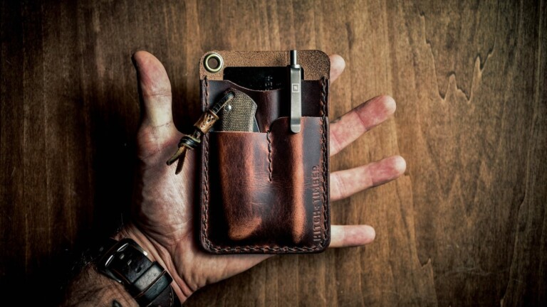 Hitch & Timber The Card Caddy XL EDC utility wallet keeps your gear organized & accessible