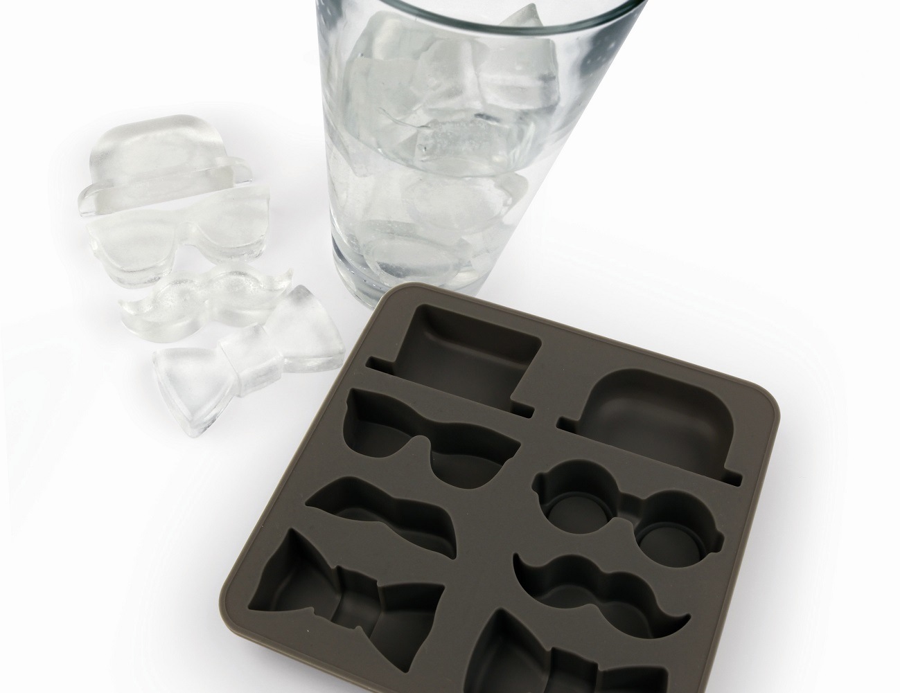 Kikkerland Gentleman’s Silicone Ice Cube Tray