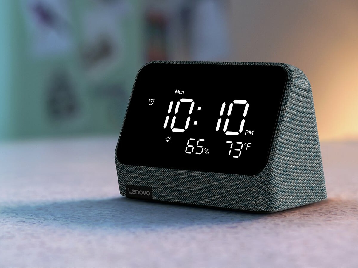 Lenovo Smart Clock Essential with Alexa Built-in helps you manage your home and connect