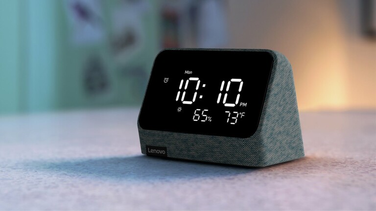 Lenovo Smart Clock Essential with Alexa Built-in helps you manage your home and connect