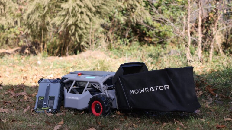 Mowrator S1 Smart Remote Control Slope Vacuum Mower handles tricky slopes like a pro