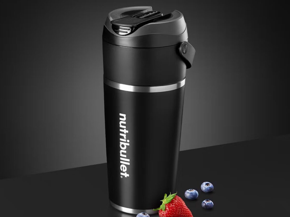 nutribullet Flip Insulated Portable Blender: Cup with Travel-Ready Design on Gadget Flow