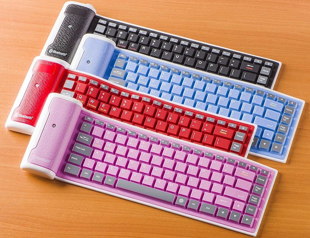 Roll Up Washable Bluetooth Keyboard