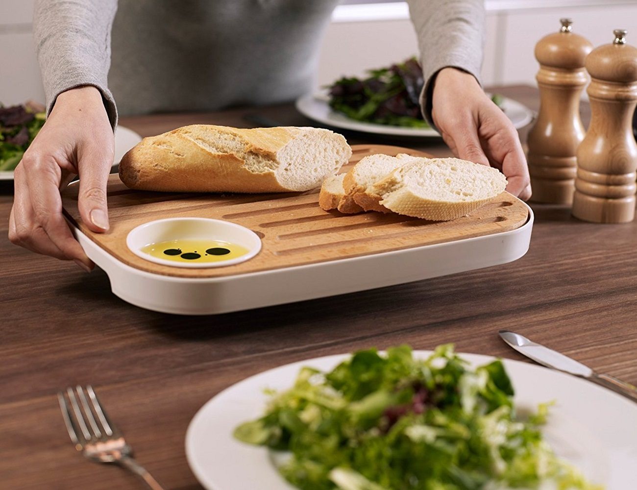 Slice & Serve Bread and Cheese Board by Joseph Joseph