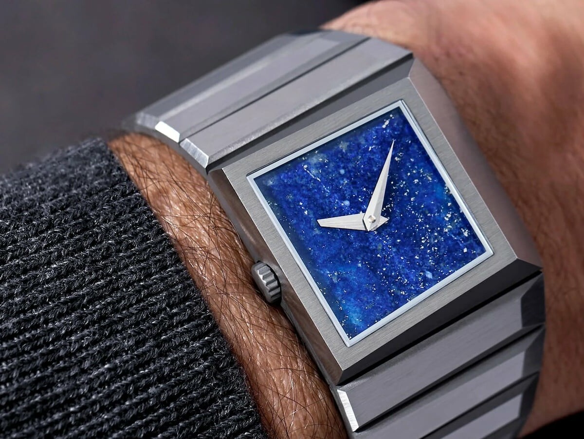 Toledo & Chan b/1 brutalist wristwatch echoes 1970s design with its sculptural elements