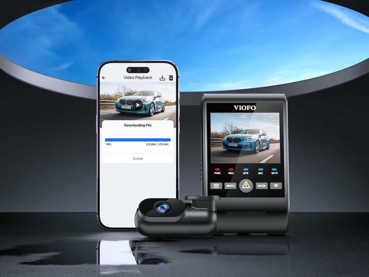 Viofo A229 Duo dual dash cam shows what’s in front and behind you in 2K HD and 1080p