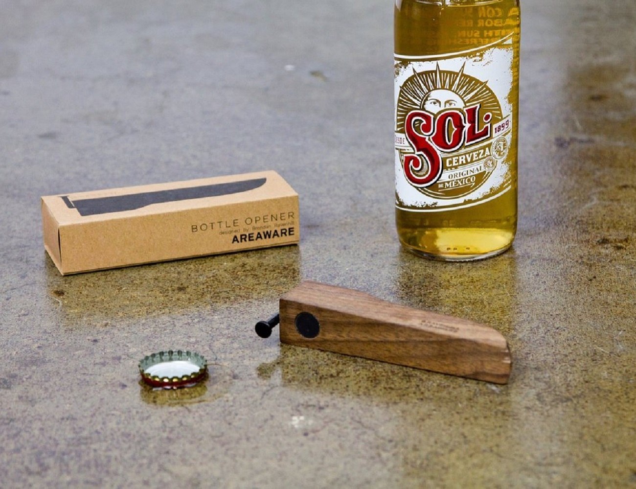 Walnut Bottle Opener