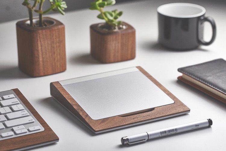 Grovemade Wood Trackpad Tray gives your Apple Magic Trackpad a sleek resting spot