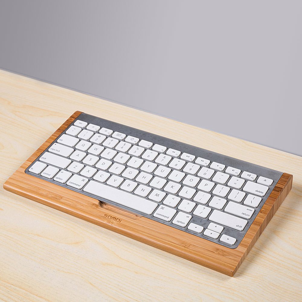 Wooden Apple Keyboard Stand